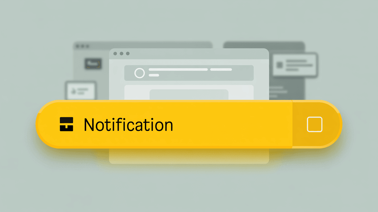 Gmail's yellow notification banner appearing at the bottom of the interface for undoing discarded drafts